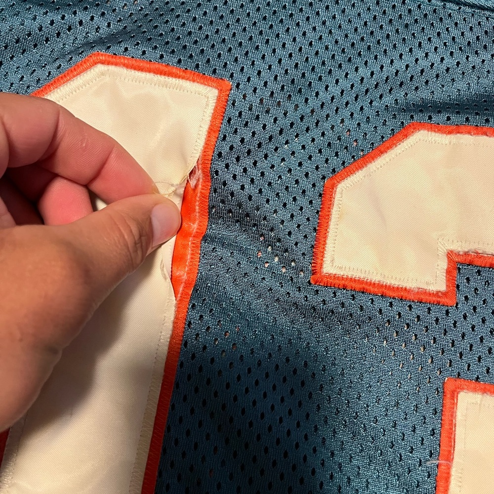 Dan Marino Teal Football Jersey with Number 13 a vintage jersey - Picture 6 of 14